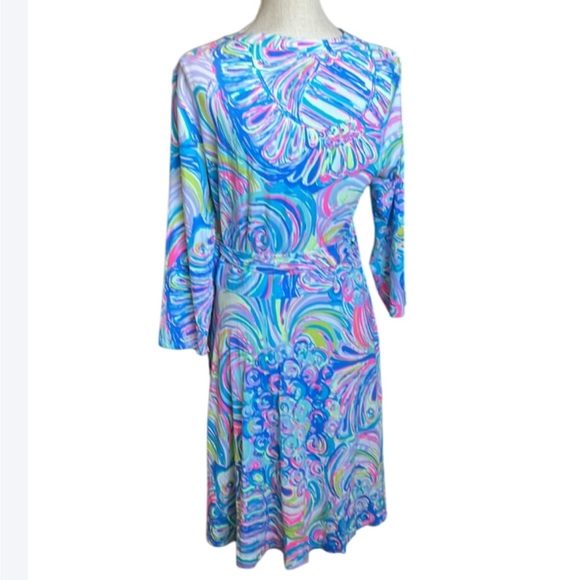 Lilly Pulitzer Emilia wrap dress in Multi Guilty Pleasure - Size L - Picture 5 of 10